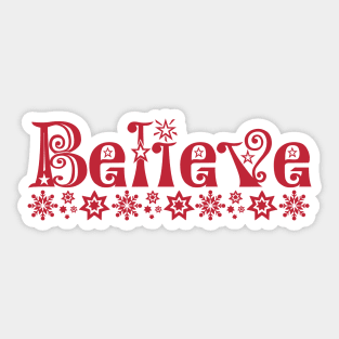 Believe Sticker